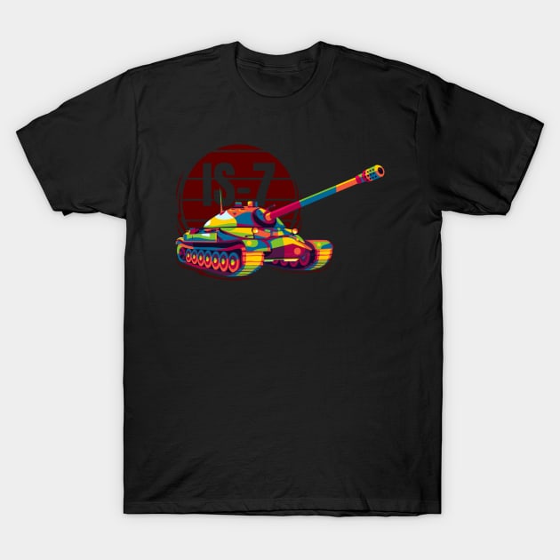 IS-7 Soviet Heavy Tank T-Shirt by wpaprint